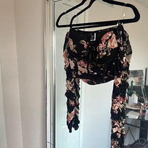 Floral crop top